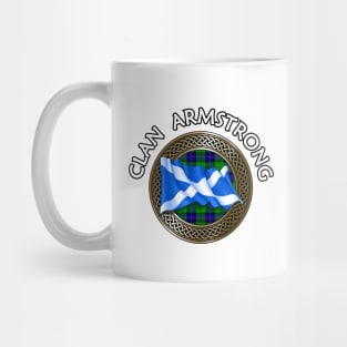 Clan Armstrong Crest & Tartan Knot Mug